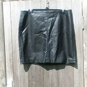 Old Navy | Black Faux Leather Mini Skirt